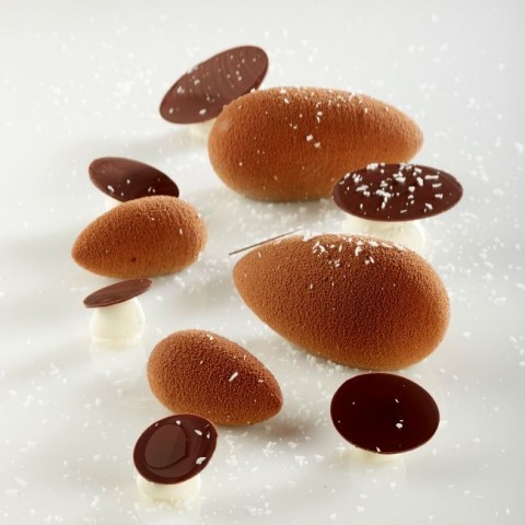 Quenelles Round Pavoflex Mould PX073 by Pavoni Italia, 1 unit Quenelles Round Pavoflex Mould PX073 by Pavoni Italia, 1 unit