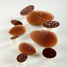 Quenelles Round Mini Pavoflex Mould PX074 by Pavoni Italia, 1 unit