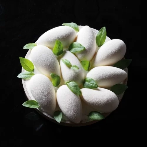 Quenelles Round Mini Pavoflex Mould PX074 by Pavoni Italia, 1 unit