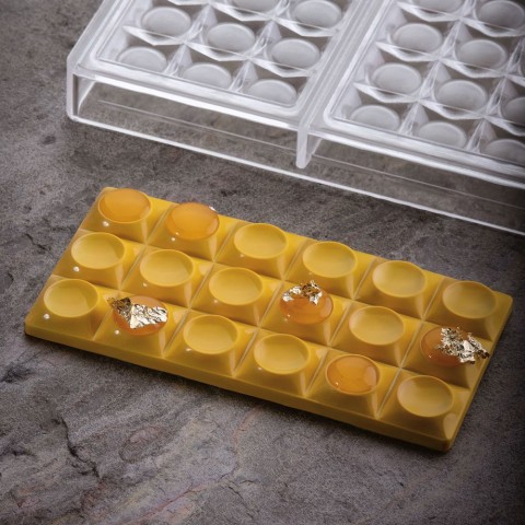 Bricks Chocolate Bar Mould PC5010FR by Pavoni Italia, 1 unit Bricks Chocolate Bar Mould PC5010FR by Pavoni Italia, 1 unit