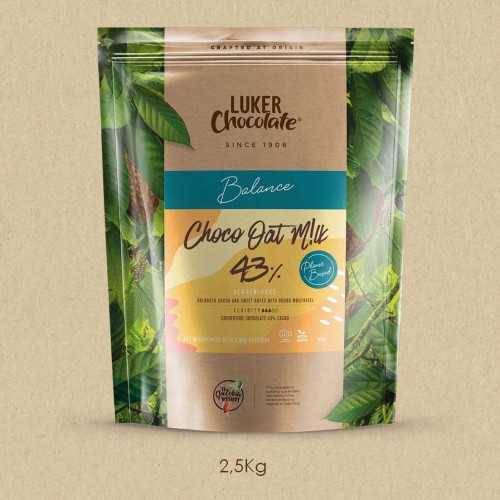 43% Oat Milk Chocolate by Casa Luker, 2.5kg 43% Oat Milk Chocolate by Casa Luker, 2.5kg