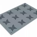 Butterfly Silicone Stencil, 12 Indents by Pavoni Italia, 1 unit Butterfly Silicone Stencil, 12 Indents by Pavoni Italia, 1 unit