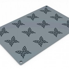 Butterfly Silicone Stencil, 12 Indents by Pavoni Italia, 1 unit