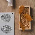 Leaf Silicone Stencil, 8 indents, 1 unit Leaf Silicone Stencil, 8 indents, 1 unit