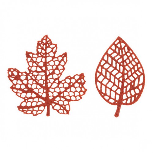 Bosco Silicone Tuile Mould, 2 leaf designs by Silikomart, 1 unit