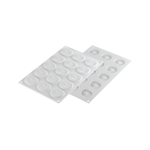 Plisse 7 (Pleated), Cavity 15 x 7ml Silicone Moulds, 1 unit