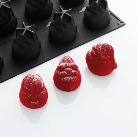 Santa Claus Pavoflex Mould, 12 Indents by Pavoni Italia, 1 unit Santa Claus Pavoflex Mould, 12 Indents by Pavoni Italia, 1 unit
