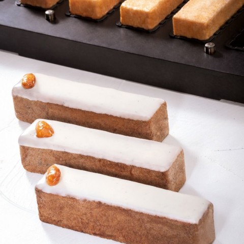 Cookmatic Rectangular Eclair Indent Plate by Pavoni Italia, 1 Unit