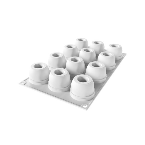 Silicone Mould - Secret 40, 12 indents x 40ml by Silikomart, 1 unit Silicone Mould - Secret 40, 12 indents x 40ml by Silikomart, 1 unit