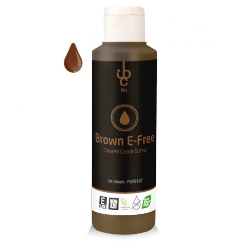 Brown E-Free Coloured Cocoa Butter, 245g Brown E-Free Coloured Cocoa Butter, 245g