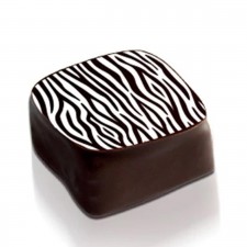 Zebra Print Chocolate Transfer Sheets, 10pk