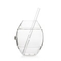 Barrel Glass with Straw by 100% Chef, 1 unit