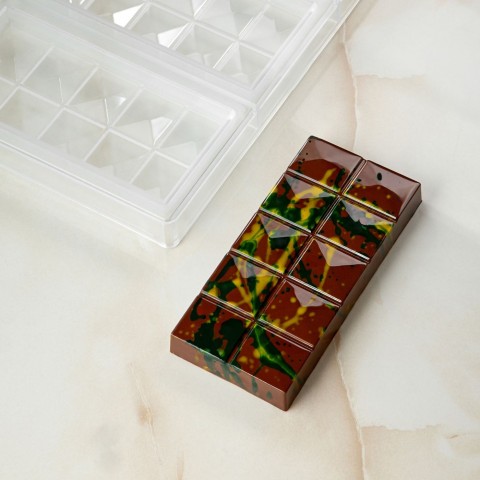 Dubai Chocolate Bar Mould (PC5078) by Pavoni Italia, 1 unit Dubai Chocolate Bar Mould (PC5078) by Pavoni Italia, 1 unit