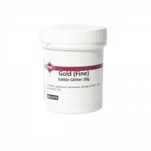 Gold (Fine) Edible Glitter, 20g