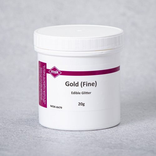 Gold (Fine) Edible Glitter, 20g