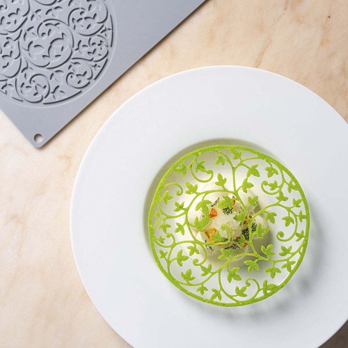Leaf Garden Tuile Silicone Mould by Pavoni Italia, 1 unit Leaf Garden Tuile Silicone Mould by Pavoni Italia, 1 unit
