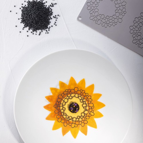 Jasmine Tuile Silicone Mould by Pavoni Italia, 1 unit Jasmine Tuile Silicone Mould by Pavoni Italia, 1 unit