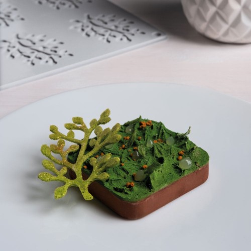 Bonsai Tuile Silicone Mould by Pavoni Italia, 1 unit Bonsai Tuile Silicone Mould by Pavoni Italia, 1 unit