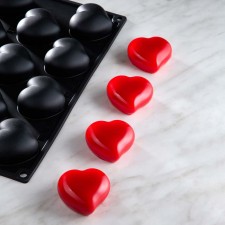 Heart Shaped 3d Silicone Mould by Pavoni Italia, 1 unit