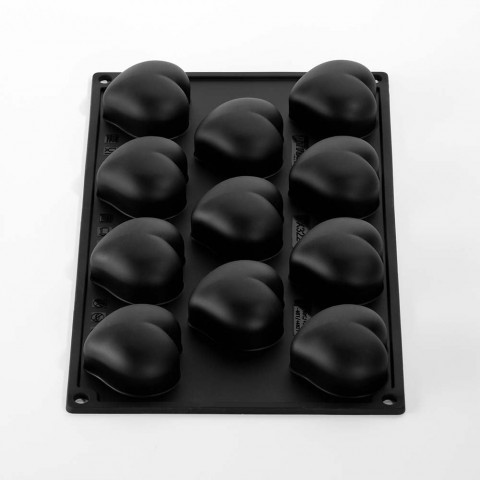 Heart Shaped 3d Silicone Mould by Pavoni Italia, 1 unit