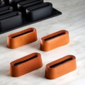 Oblong 3D Silicone Mould  by Pavoni Italia, 1 unit Oblong 3D Silicone Mould  by Pavoni Italia, 1 unit