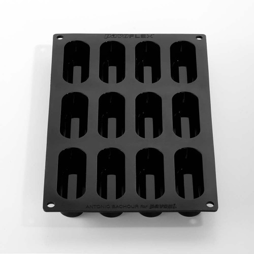 Oblong 3D Silicone Mould  by Pavoni Italia, 1 unit Oblong 3D Silicone Mould  by Pavoni Italia, 1 unit