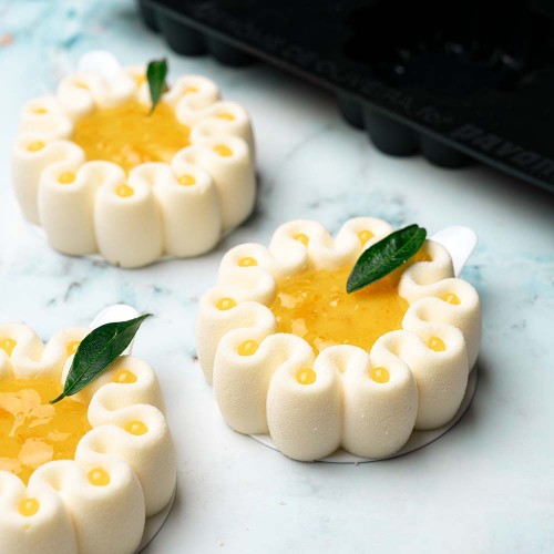 Ribbon Border 3D Silicone Mould by Pavoni Italia, 1 unit Ribbon Border 3D Silicone Mould by Pavoni Italia, 1 unit