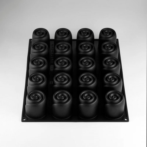 Flower Swirl 3D Silicone Mould by Pavoni Italia, 1 unit Flower Swirl 3D Silicone Mould by Pavoni Italia, 1 unit