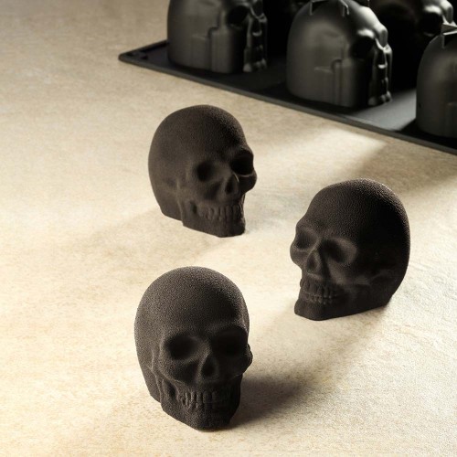 Skull 3D Silicone Mould by Pavoni Italia, 1 unit Skull 3D Silicone Mould by Pavoni Italia, 1 unit