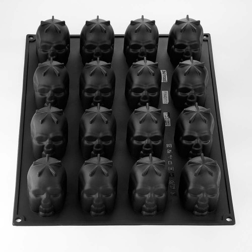 Skull 3D Silicone Mould by Pavoni Italia, 1 unit Skull 3D Silicone Mould by Pavoni Italia, 1 unit