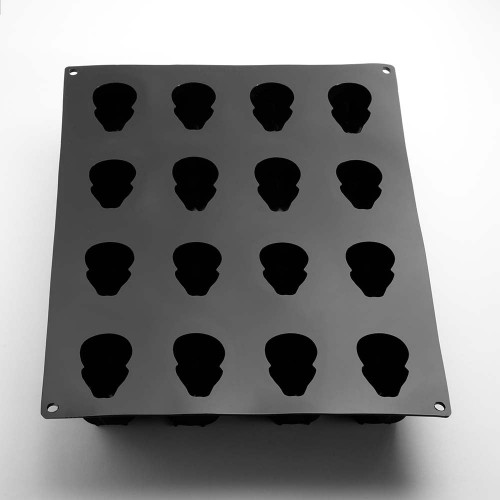 Skull 3D Silicone Mould by Pavoni Italia, 1 unit Skull 3D Silicone Mould by Pavoni Italia, 1 unit