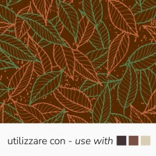Chocolate Transfer Sheets - Orange And Green Leaves (Azo-Free), 340 x 265 mm by Pavoni Italia, 10pk