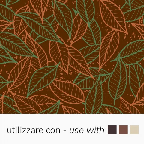 Chocolate Transfer Sheets - Orange And Green Leaves (Azo-Free), 340 x 265 mm by Pavoni Italia, 10pk