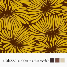 Chocolate Transfer Sheets - Yellow Floral Bursts (Azo-Free), 340 x 265 mm by Pavoni Italia, 10pk