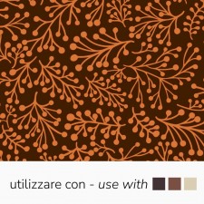 Chocolate Transfer Sheets - Pearlescent Copper Botanical Sprigs (Azo-Free), 340 x 265 mm by Pavoni Italia, 10pk