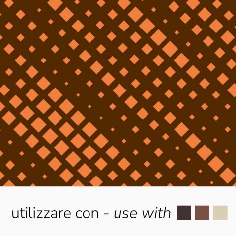 Chocolate Transfer Sheets - Pearlescent Orange Diamond Bands (Azo-Free), 340 x 265 mm by Pavoni Italia, 10pk