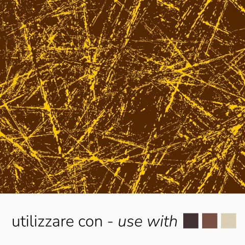 Chocolate Transfer Sheets - Yellow Scratch Effect (Azo-Free), 340 x 265 mm by Pavoni Italia, 10pk
