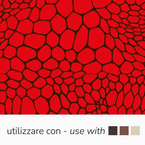 Chocolate Transfer Sheets - Pearlescent Ruby Snakeskin (Azo-Free), 340 x 265 mm by Pavoni Italia, 10pk