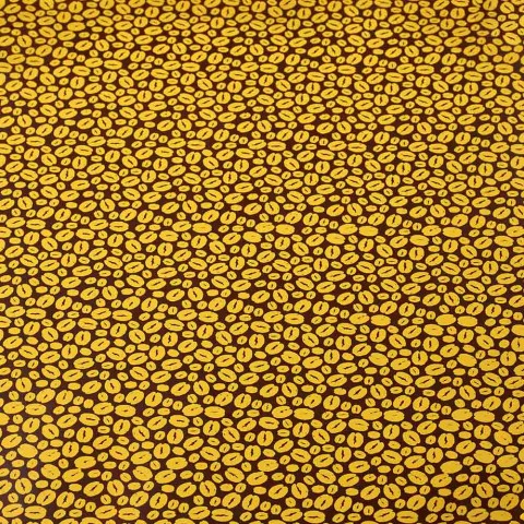Chocolate Transfer Sheets - Yellow Coffee Beans (Azo-Free), 340 x 265 mm by Pavoni Italia, 10pk