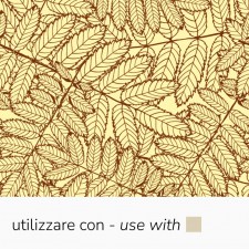 Chocolate Transfer Sheets - Brown Leaf Outlines (Azo-Free), 340 x 265 mm by Pavoni Italia, 10pk