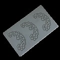 Tuile Mould - Hearts 1 - PR007S by Pavoni Italia, 1 unit Tuile Mould - Hearts 1 - PR007S by Pavoni Italia, 1 unit