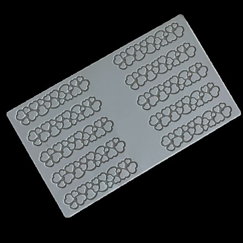 Tuile Mould - Hearts 3 - PR009S by Pavoni Italia, 1 unit