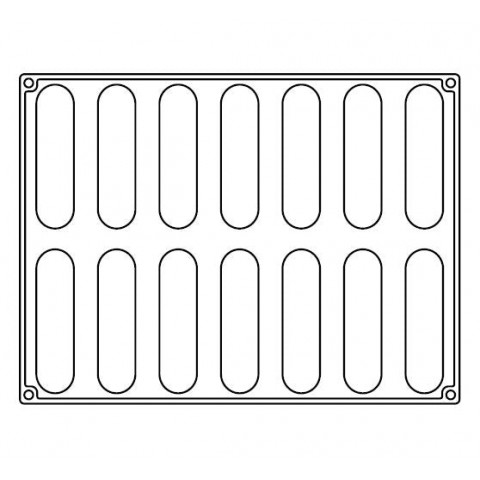 Pavoflex Mould - Confy (PX4351S) by Pavoni Italia, 1 unit Pavoflex Mould - Confy (PX4351S) by Pavoni Italia, 1 unit