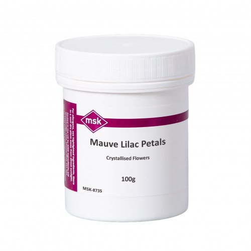 Mauve Lilac Petals Crystallised Flowers, 1 unit