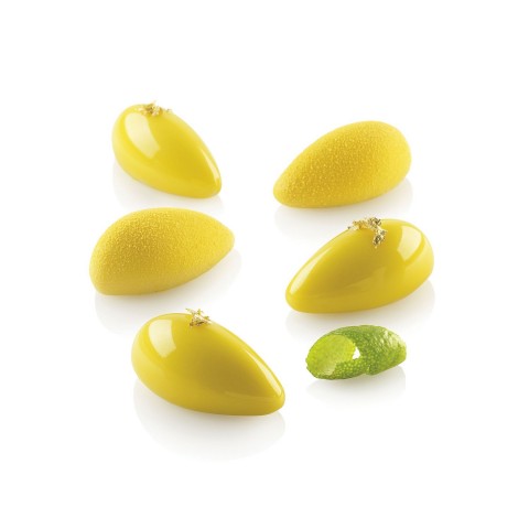 Silicone Mould - Quenelle 10, 20 x 10ml by Silikomart, 1 unit Silicone Mould - Quenelle 10, 20 x 10ml by Silikomart, 1 unit