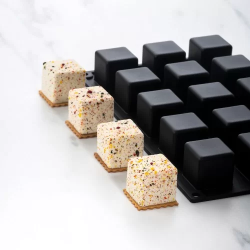 Pavoflex Mould - Cube 40ml by Pavoni Italia, 1 unit Pavoflex Mould - Cube 40ml by Pavoni Italia, 1 unit