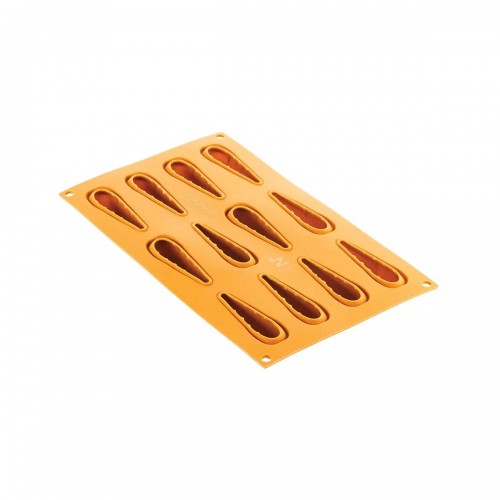 Carrot Mould - Silicone 12 indents  Silicone Moulds, 1 unit