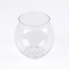 Ball-Shaped Beverage Containers, 210ml, Clear Plastic PET (202 CDL), 100pk