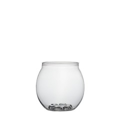Ball-Shaped Beverage Containers, 210ml, Clear Plastic PET (202 CDL), 100pk