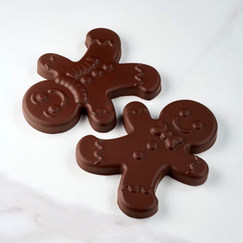 GINGERMAN Thermoformed Moulds - approx. 200g by Pavoni Italia, 2pk